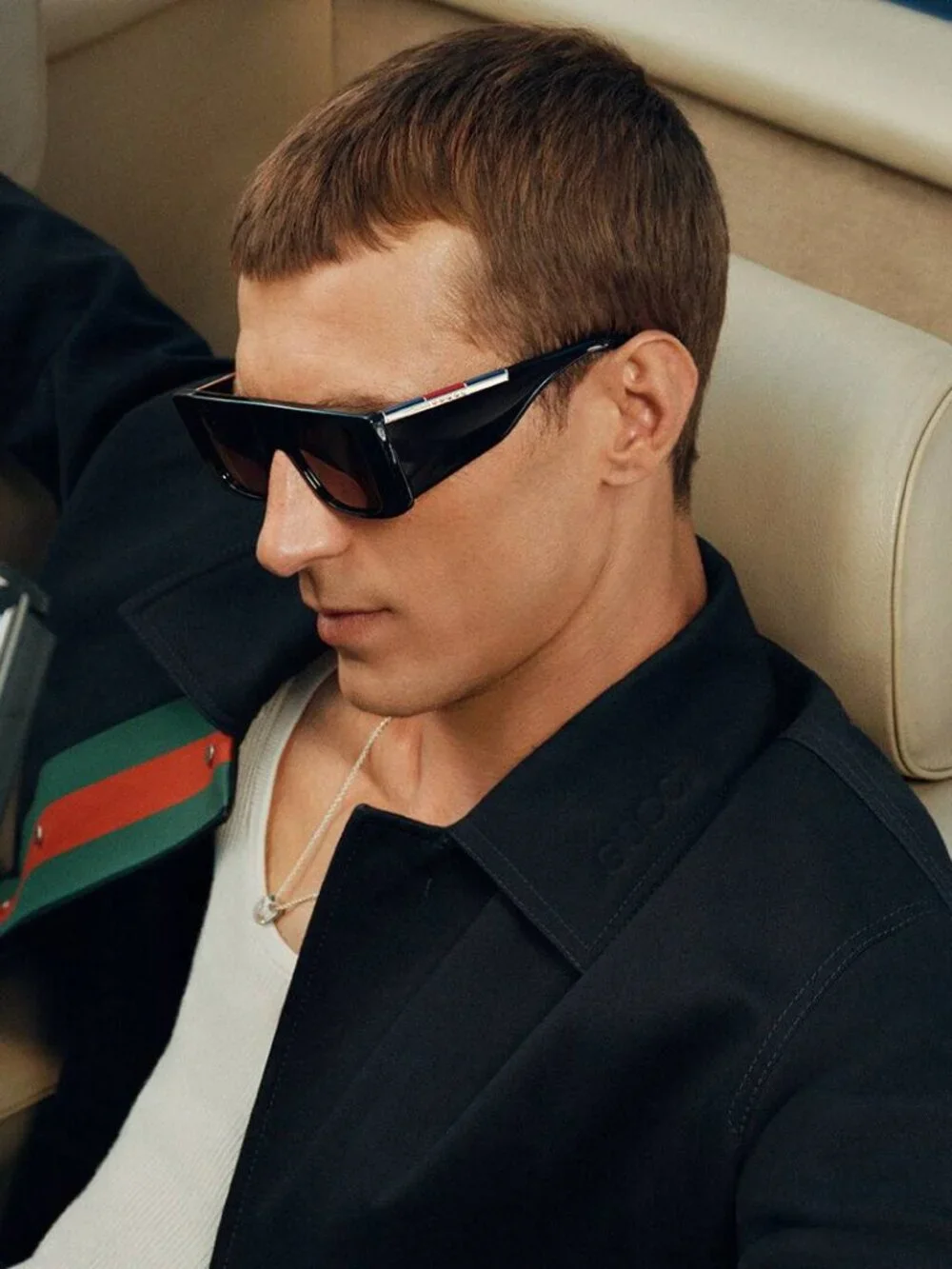 Gucci GG1888S 002 Rectangle Sunglasses - Havana/Brown